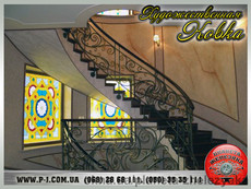 Лестницы и лестничные перила, кованные, балконные ограждения, ковка. Мариуполь.